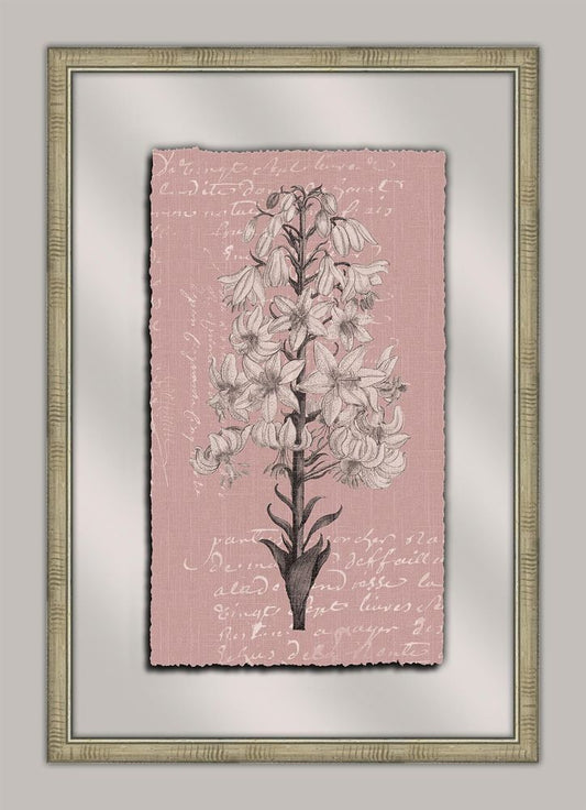 Flora on Plum Linen II