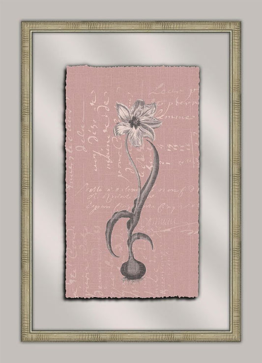 Flora on Plum Linen III