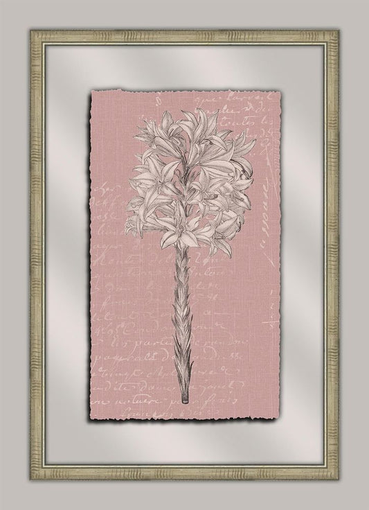 Flora on Plum Linen IV