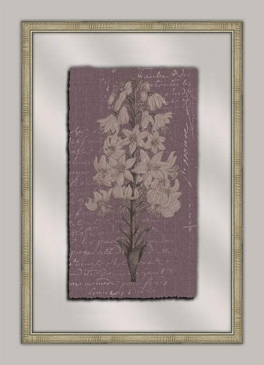 Flora on Lavender Linen II