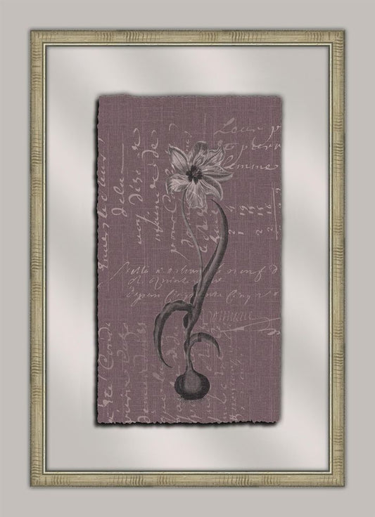 Flora on Lavender Linen III