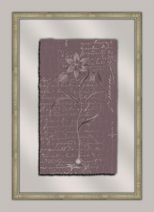 Flora on Lavender Linen V