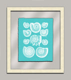 Aqua Shells in Glass III