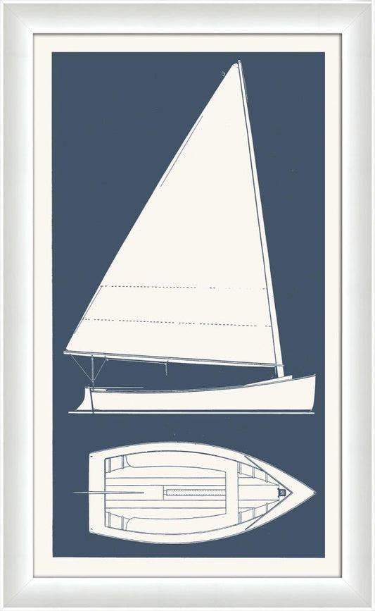 Sail Boat I in Bay Blue