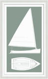 Sail Boat I in Silver Sage