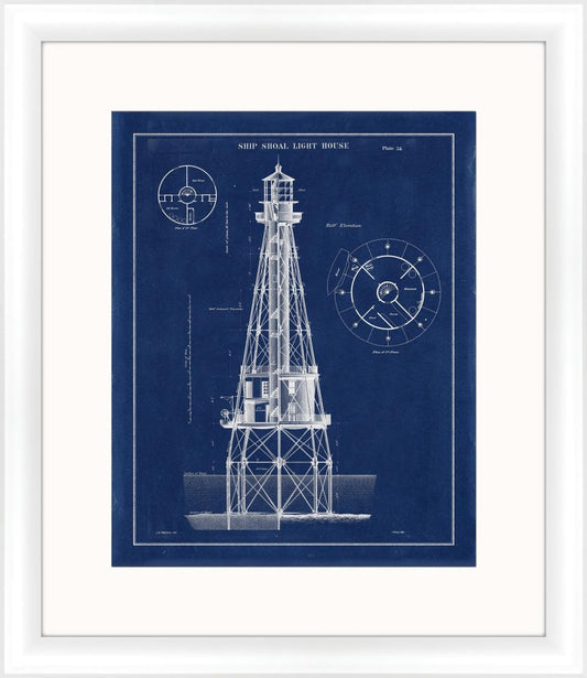 Ship Shoal Light House in Indigo