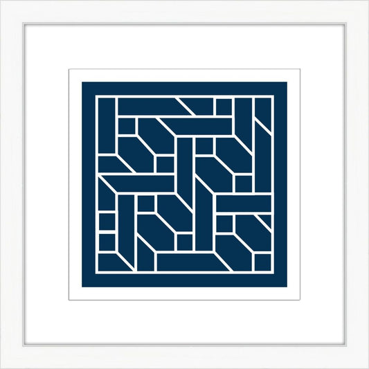 Navy Geometrics in White II
