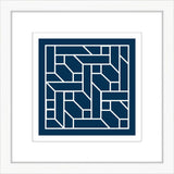 Navy Geometrics in White II