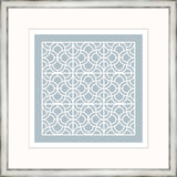 Large Blue Heather Geometrics III