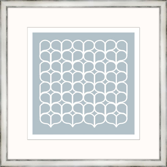 Large Blue Heather Geometrics IV