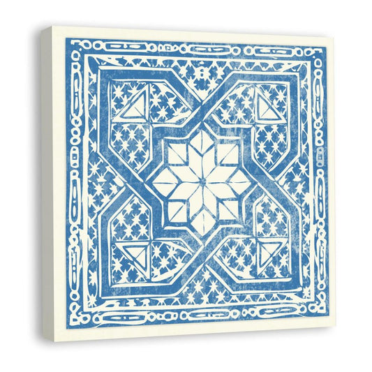 Tiles in Cobalt III (canvas)