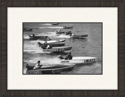 Boat Racing I in Charcoal
