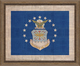 Air Force Flag on Distressed Linen