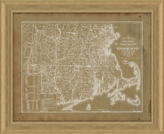 Map in Khacki Reverse french wood