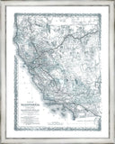 CALIFORNIA MAP IN BLUE