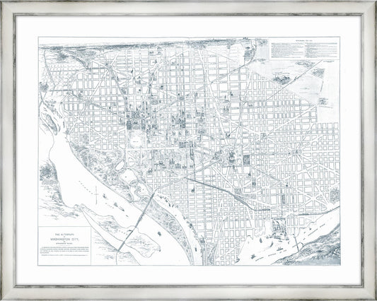 Washington City in blue