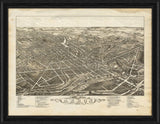 Panoramic Akron,  Summit County 1882