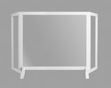 Style Safe Plexi Barrier, 36x30 with counter stand and 12" adjustable side panels - White