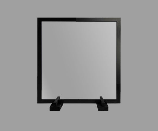 Style Safe Plexi Barrier, 24x30 with counter stand - Black