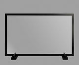 Style Safe Plexi Barrier, 48x30 with counter stand - Black