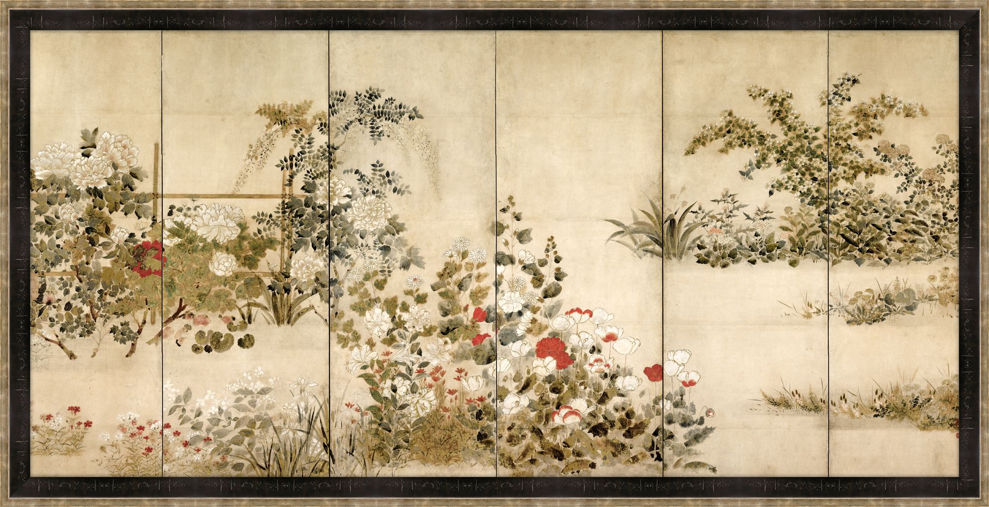 Flowers Of The Four Seasons, Mid-1600s - Kitagawa Sosetsu