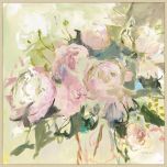 Peonies with Sage in Canvas 