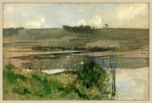 Arques-la-Bataille ca. 1884 - John Henry Twachtman Canvas 