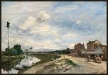 The Seine at Bas-Meudon, 1865 - Johan Barthold Jongkind Canvas