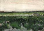 Landscape with Wheelbarrow, 1883, Vincent van Gogh Boxed Canvas