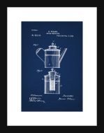 Coffee Percolator Patent II - Blue Small