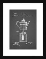 Coffee Percolator Patent II - Grey Small