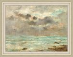 The Coast at Trouville c. 1865-1900 - imitator of Eugene Boudin