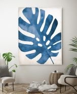 Blue Palm I Canvas