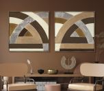 Intersecting Arcs I on Canvas