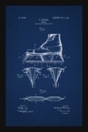 Ice Skate Patent - Blue