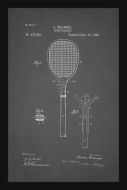 Tennis Racket Patent - Grey
