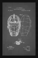 Catcher's Mask Patent - Grey