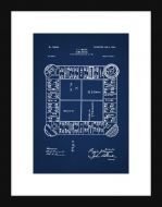 Game Board Patent - Blue Small