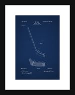 Hockey Stick Patent - Blue Small