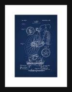 Bicycle Patent - Blue Small