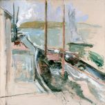 Harbor Scene, John Henry Twachtman, c. 1900 Boxed Canvas