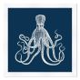 Octopus in Blue Reverse