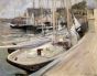 Fishing Boats at Gloucester, John Henry Twachtman, 1901 Boxed Canvas 