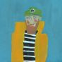 Sailor with Orange Coat and Green Cap Boxed Canvas