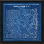 Dallas Texas - 1884 (Blue Blueprint)