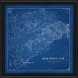 Houston County, Texas - 1896 (Blue Blueprint)