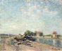 Saint-Mammes, Loing Canal, 1885 - Alfred Sisley Boxed Canvas