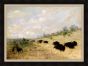 Buffalo and Elk in Texas, George Catlin, 1846-1848