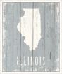Illinois on Blue Wood