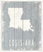 Louisiana on Blue Wood